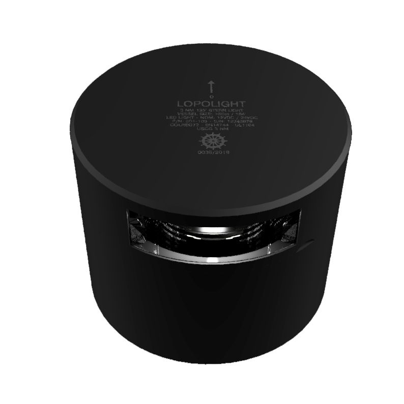 3nm 135 stern, hor. mount, dimmable (Black)